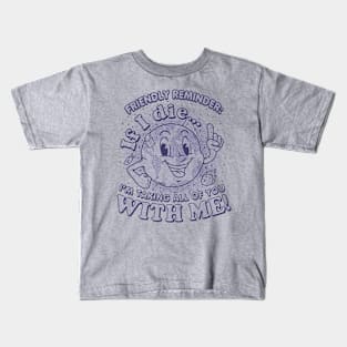 Friendly Reminder - Lines Kids T-Shirt